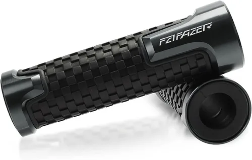 Vista 5 de Mango de motocicleta de 7/8 pulgadas, 0.866 in, agarre de manillar de carreras para Y&AMAHA FZ1FAZER FZ-1 Fz1 2006 2007 2008 2009 2010 2011 Negro