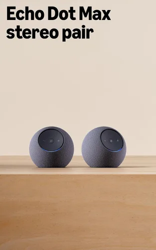 Vista 12 de Amazon Echo Dot Max (modelo más reciente): parlante Alexa con sonido que llena la habitación y graves casi 3 veces más potentes, ideal para salas
