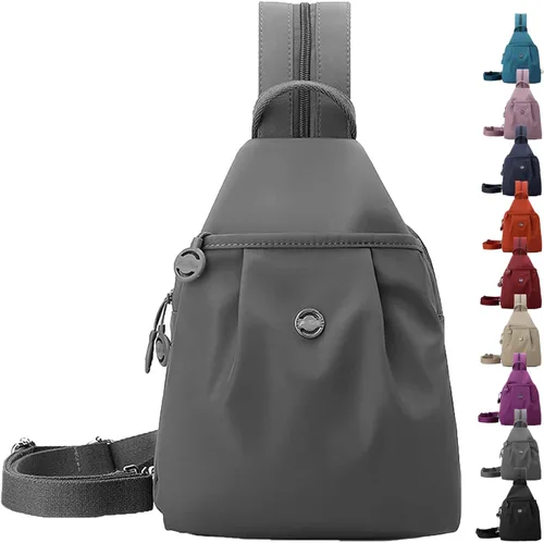Vista 7 de Preferablen Waterproof 2-Way Commuter Bag, Large Capacity Oxford Convertible Shoulder Travel Bag, Anti-Theft Travel Tote, Small Backpack Purse