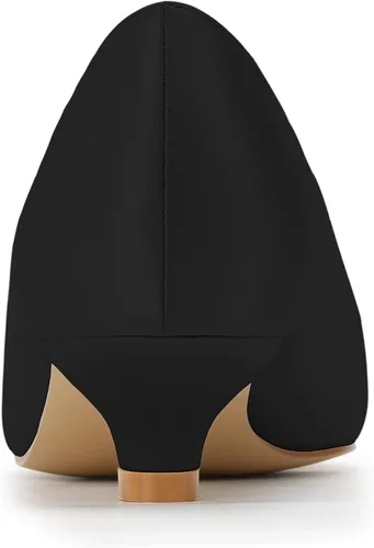 Vista 5 de ERIJUNOR Zapatos de tacón bajo para mujer, con diamantes de imitación, puntera abierta, para boda, fiesta de noche, zapatos de vestir