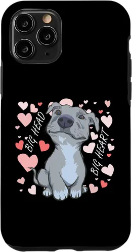 Vista 26 de iPhone 11 Pro Max Big Heart Pitbull Pibble Mom - Estuche de regalo