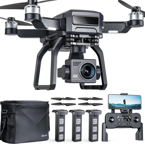 Vista 2 de Bwine F7GB2 Pro Drones con cámara para adultos 4K con 75 minutos + F7MINI 8K Photo Drones con cámara para adultos 4K Video Quadcopter de menos