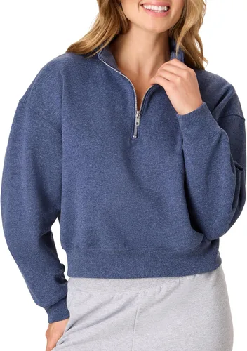 Vista 17 de Hanes EcoSmart - Sudadera de forro polar para mujer, suave y de peso medio, sudadera con capucha con cremallera completa, sudadera o cremallera