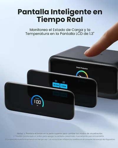 Vista 6 de Anker Estación de carga nano, tira de alimentación USB-C 7 en 1 para iPhone 16, cable retráctil Anker InstaCord de 2.3 pies, 3 USB-C, 1 USB-A, 3 AC