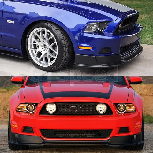 Vista 7 de Compatible con/Reemplazo para Labio de Parachoques Delantero, Estilo RTR, Labio Deflector Delantero de PU Negro, Compatible con 2013 2014 Ford