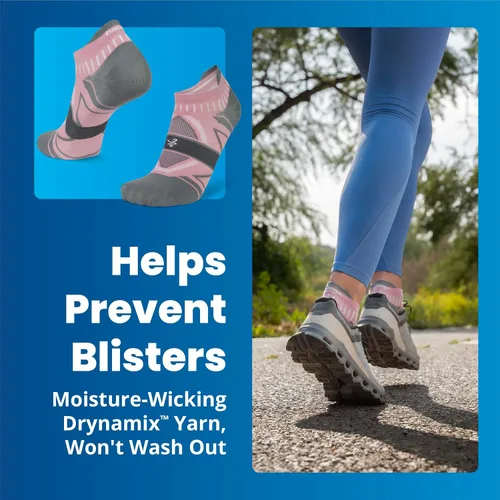 Vista 3 de Balega para mujeres - Calcetines deportivos para correr, de rendimiento, invisibles, absorbentes (1 par)
