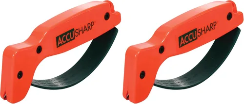 Vista 12 de AccuSharp Serie Gourmet - Afilador de cuchillos de 15 grados para cuchillos gourmet, cuchillas reversibles de carburo de tungsteno afilado