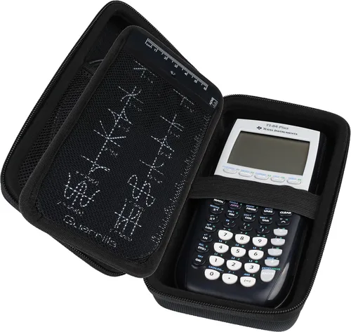 Vista 4 de Funda con cierre para calculadora gráfica (G1-CALCCASEBLK), de la marca Guerrilla, Negro