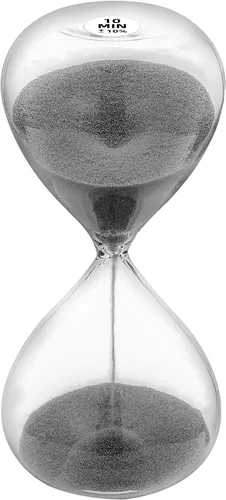 Vista 15 de SuLiao Reloj de arena con temporizador de arena de 1 minuto, reloj de arena negra de 5.1 pulgadas, reloj de arena de un minuto, reloj de arena