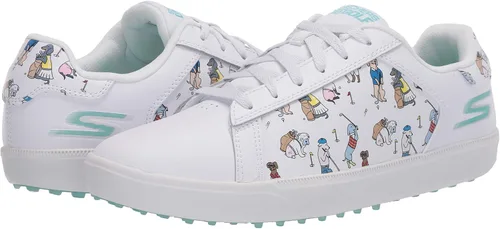 Vista 7 de Skechers Go Drive Dogs at Play Tenis de golf sin puntas para mujer