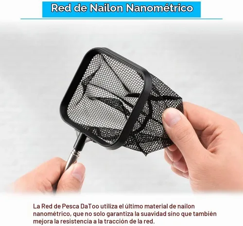 Vista 4 de DaToo Red de peces de acuario de 3 pulgadas para tanque de peces Betta Nano Nylon Net con mango extensible 6-16 pulgadas, 1 año de garantía