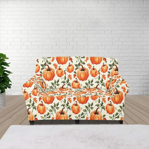 Vista 42 de Horeset Funda elástica para silla con diseño de flores hippie otoñales, funda para sofá, lavable, protección de muebles con espuma antideslizante