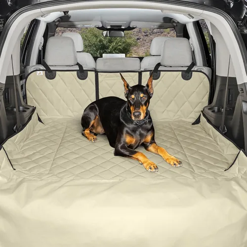 Vista 10 de 4Knines Forro de Carga Dividido para SUV – Para Perros y Mascotas, Resistente, Alfombrilla Impermeable para Maletero y Cubierta de Carga – Se Adapta