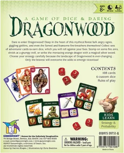 Vista 3 de Dragonwood A Game of Dice & Daring, Juego de mesa