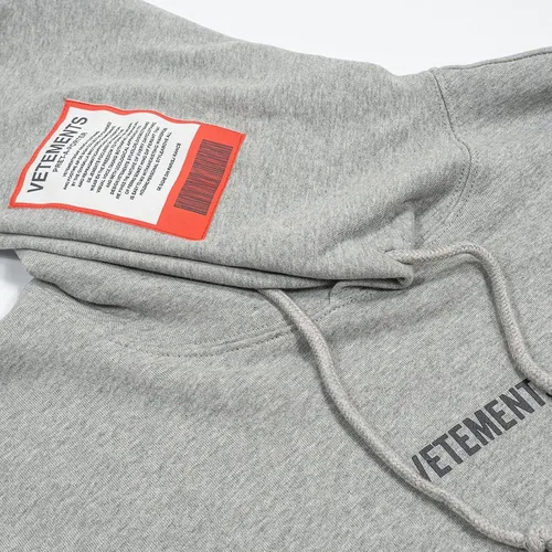 Vista 5 de Vetements Hoodies for Couple Fashion Trend Hip Hop Patch Hooded Swearshirt Casual Loose Hoodie Pullover Tops Clothing