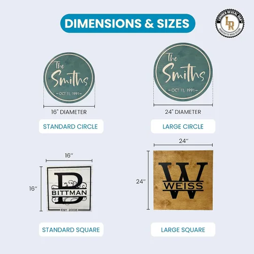 Vista 5 de Lumber Reveal USA Letreros personalizados con nombre de familia para decoración del hogar, letrero de madera cortado con láser con diseño de varias