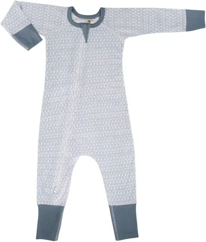 Vista 2 de BeeCotton - Mameluco unisex de algodón orgánico 100 % con cremallera bidireccional