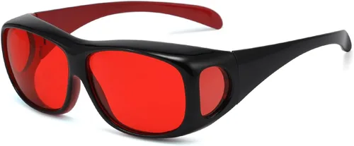 Vista 24 de Eyekepper Blue Light Reduction Fitover Glasses with Amber Lens Computer Glasses for Digital Screen,Wear Over Most Eyewear or Alone for