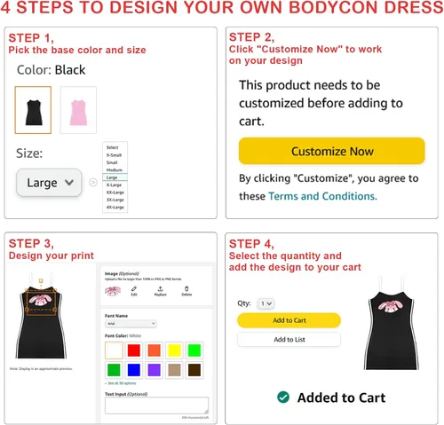 Vista 3 de Littleforbig Diseño personalizado añade tu propio vestido deportivo a rayas laterales enterizos bodycon mini vestido