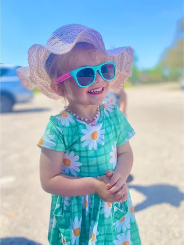 Vista 5 de GINMIC Gafas de sol para niños, regalos de fiesta, paquete de 12 unidades de neón de San Valentín para niños, niños y niñas, gran regalo