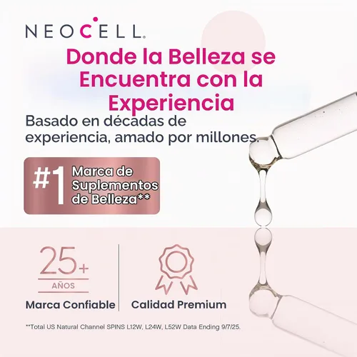 Vista 6 de NeoCell Biotina líquida y colágeno 110,000mcg Beauty Drops