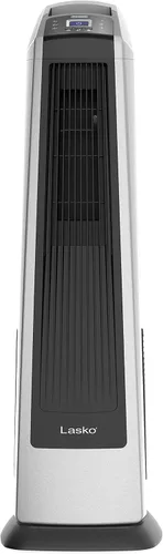 Vista 8 de Lasko Ventilador de torre oscilante de alta velocidad, 3 velocidades potentes, temporizador, rejillas direccionales ajustables, control remoto