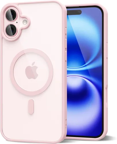 Vista 93 de oakxco Funda magnética transparente compatible con Magsafe, bonita funda delgada y transparente de poliuretano termoplástico no amarillenta, carcasa