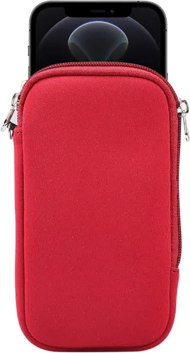 Vista 7 de Funda de neopreno para teléfono celular, suave, elástica, a prueba de golpes, funda cruzada con cordón para collar para iPhone 12 Pro Max XS