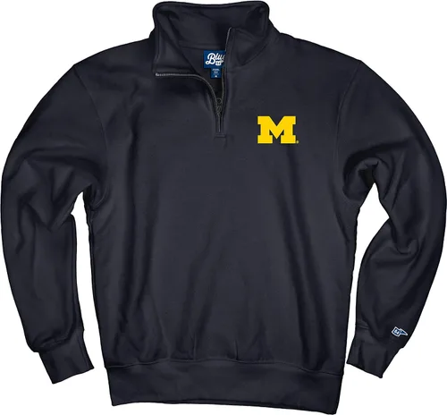 Vista 130 de Blue 84 Sudadera con cremallera de un cuarto para hombre de la NCAA
