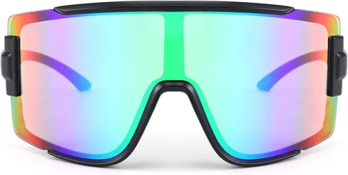 Vista 8 de FEISEDY Gafas de sol para hombres y mujeres, gafas de béisbol deportivas de los años 80 para jóvenes, adolescentes, correr, softbol, B4057