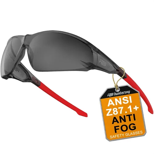 Vista 16 de HTS HUNTERSKY ANSI Z87.1 Gafas de seguridad antivaho envolventes transparentes, gafas de laboratorio para pickleball y química con resistencia a