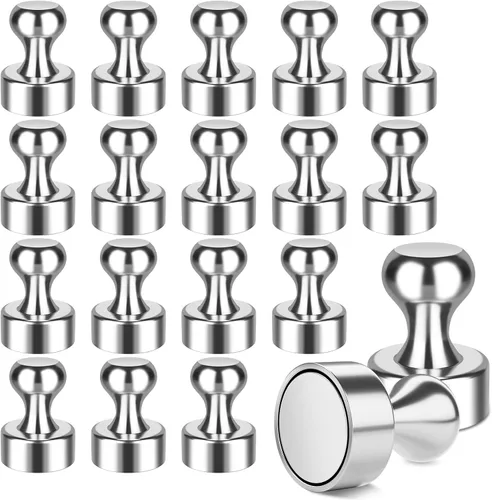 Vista 11 de FINDMAG Paquete de 16 pines magnéticos, imanes fuertes para nevera, imanes de borrado en seco para pizarra blanca, oficina, accesorios de casillero