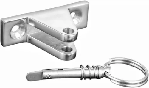 Vista 6 de Bisagra de cubierta ajustable de acero inoxidable 316 Bimini Montaje en cubierta lateral Hardware marino 2 uds