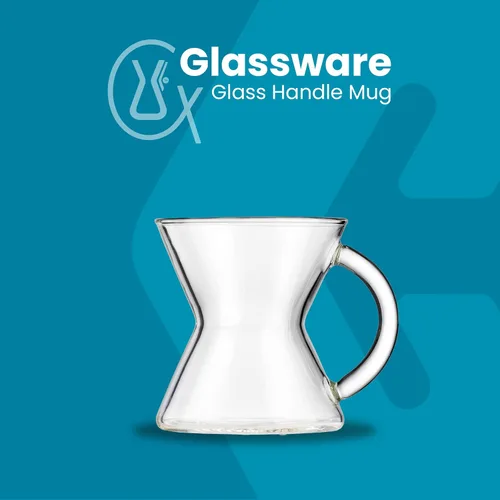 Vista 2 de Chemex - Taza con mango de vidrio de colores - Oro