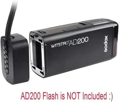 Vista 4 de Godox EC200 200W Extensión Flash Head con 2M largo extender cable para Godox AD200 AD200 Pro Speedlite