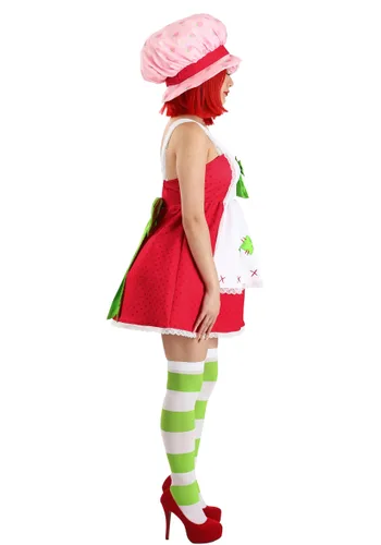 Vista 4 de Disfraz de Strawberry Shortcake para Adultas con Estilo Multicolor