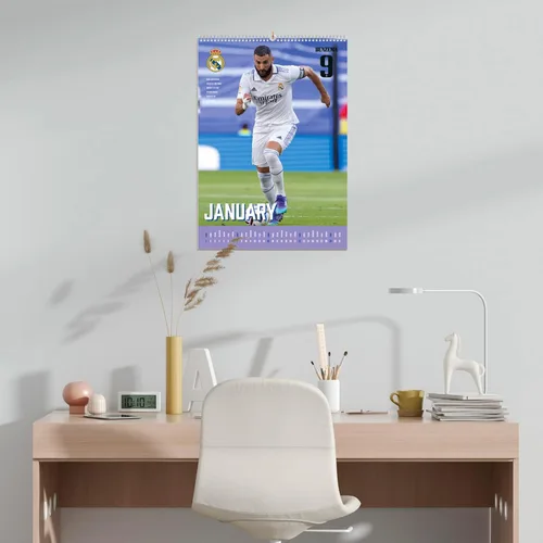 Vista 5 de Grupo Erik Real Madrid - Calendario de pared A3 2023 FSC 11.7 x 16.5 pulgadas - 11.7 x 16.5 in Agenda de 12 meses Calendario A3 2023