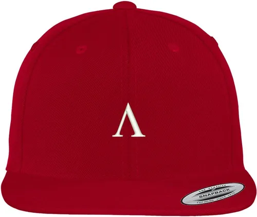 Vista 5 de Trendy Apparel tienda griego Lambda bordado Gorra de Visera Plana Ajustable snapback