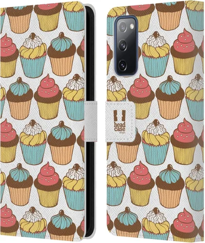 Vista 26 de Head Case Designs Assortment Cupcakes Happiness Leather Wallet Case Compatible with Samsung Galaxy A07 4G Surtido