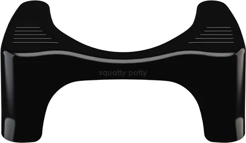 Vista 10 de Squatty Potty The Original - Taburete de inodoro de baño, ligero curvo con diseño elegante y moderno, negro, 7 pulgadas