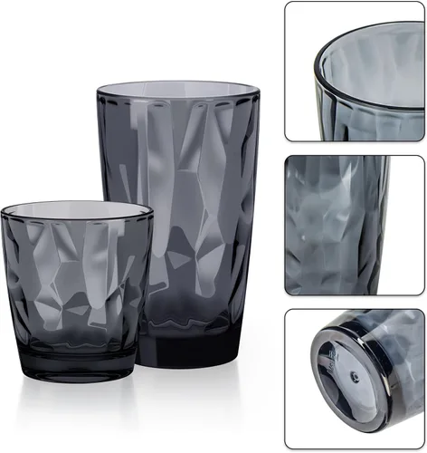 Vista 5 de Topsky Vasos de plástico reutilizables, a prueba de roturas, vasos de plástico irrompibles, vasos de vino acrílicos para bebidas en el hogar, picnic