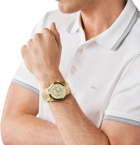 Vista 4 de Michael Kors Runway - Reloj cronógrafo de acero inoxidable, MK8077 - Cronógrafo de pista