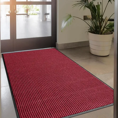 Vista 14 de LuxUrux Tapete de goma duradero para puerta, resistente, interior/exterior, fácil de limpiar, impermeable, patio, garaje, tapete comercial