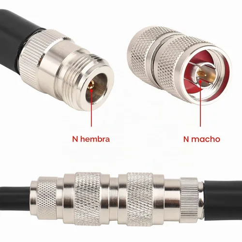 Vista 4 de XRDS -RF Conectores N macho, 2 unidades, conector macho tipo N de 50 ohmios compatible con N dispositivos hembras, ideal para antenas WiFi, radio