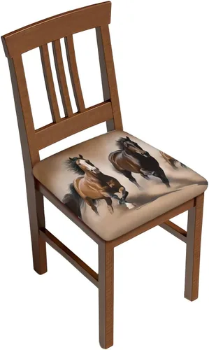 Vista 15 de Juego de 6 fundas de asiento extraíbles para sillas de comedor, de madera americana, elásticas, para bodas, fiestas, fundas de cojín, protector
