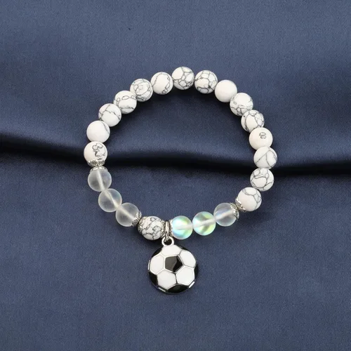 Vista 6 de FUSTMW Llavero de fútbol con pelota deportiva, regalos inspiradores, regalos para jugadores de fútbol para amantes del fútbol