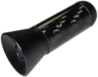 Vista 3 de VMS RACING Antena corta de aluminio mecanizada CNC de fibra de carbono negra real de 1.378 in compatible con Mitsubishi Lancer Evo Evolution