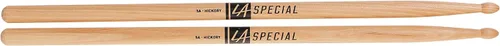 Vista 2 de Baquetas LA Specials - Baquetas de nogal 5A - Juego para tambores acústicos o electrónicos - Punta de madera ovalada - Peso y tono consistentes - 3
