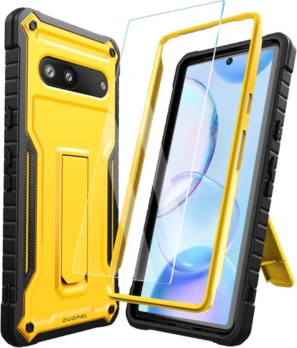 Vista 20 de Funda para Google Pixel 7, protección de grado militar a prueba de golpes con protector de pantalla HD de vidrio templado y soporte compatible