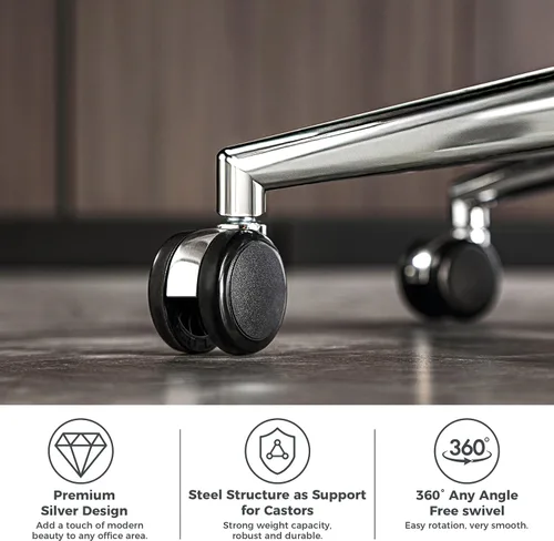 Vista 9 de Silla de oficina grande y alta de 600 libras con cojín de asiento grueso en forma de W, sillas de escritorio ergonómicas de malla para computadora